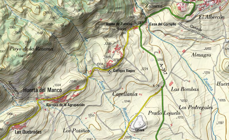 Aldea Cortijos Viejos - Aldea Cortijos Viejos. Mapa