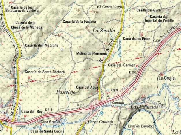 Molino de Plomeros - Molino de Plomeros. Mapa