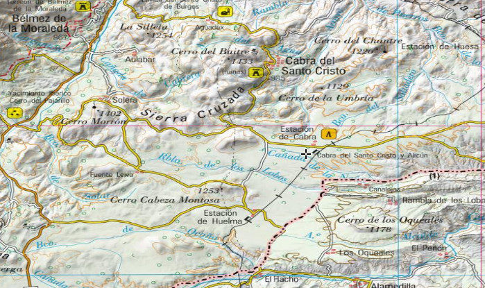 Estacin de Cabra de Santo Cristo - Estacin de Cabra de Santo Cristo. Mapa