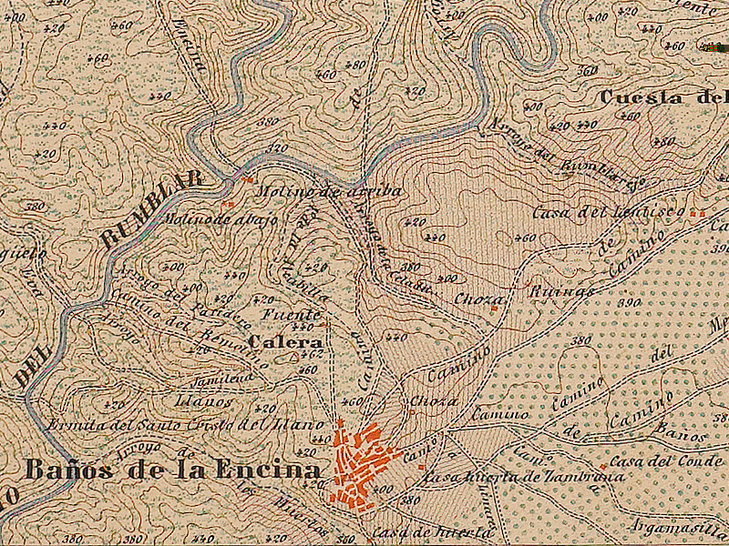 Molino de Arriba - Molino de Arriba. Mapa 1895