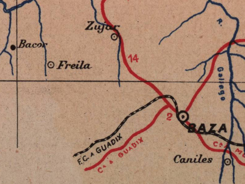 Historia de Baza - Historia de Baza. Mapa 1901