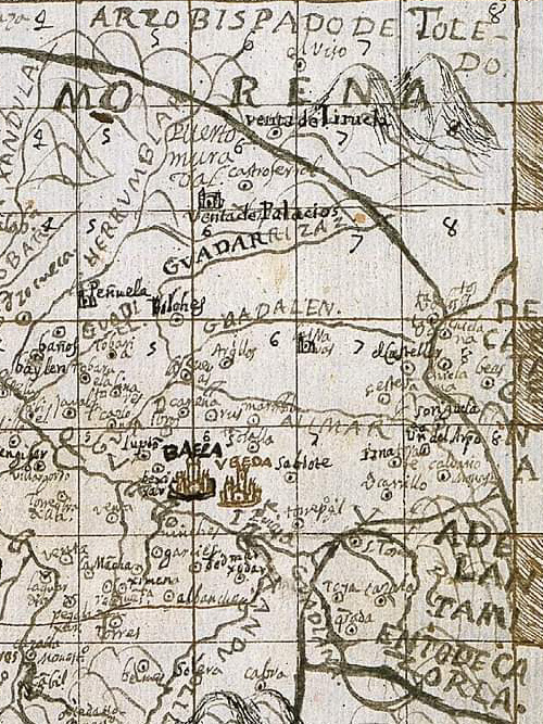 Historia de Chiclana de Segura - Historia de Chiclana de Segura. Mapa de 1641