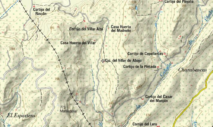 Cortijo Villar Bajo - Cortijo Villar Bajo. Mapa