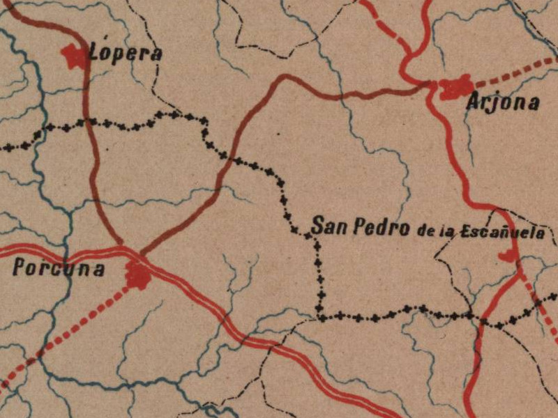 Iglesia de San Pedro Advncula - Iglesia de San Pedro Advncula. Mapa 1885