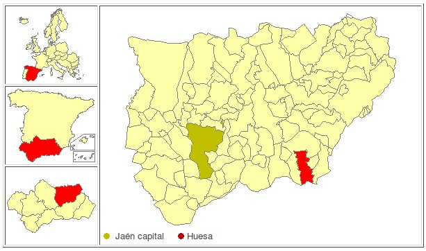 Huesa - Huesa. Localizacin