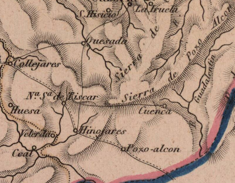 Historia de Huesa - Historia de Huesa. Mapa 1862