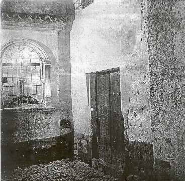 Hornacina del Cristo de Burgos - Hornacina del Cristo de Burgos. Foto antigua