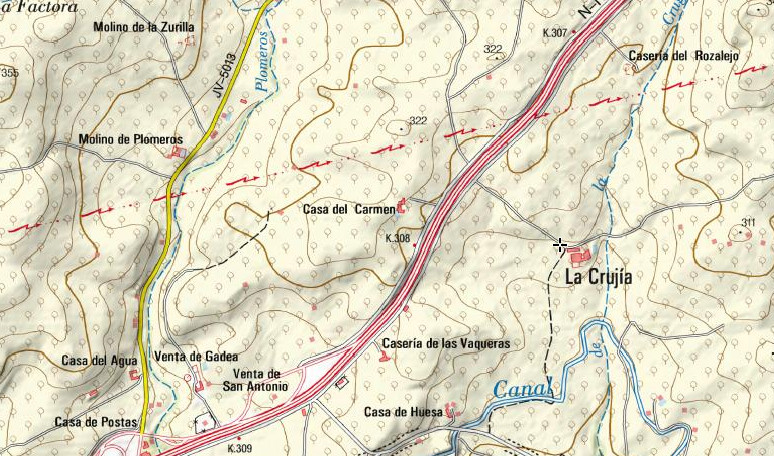 La Cruja - La Cruja. Mapa