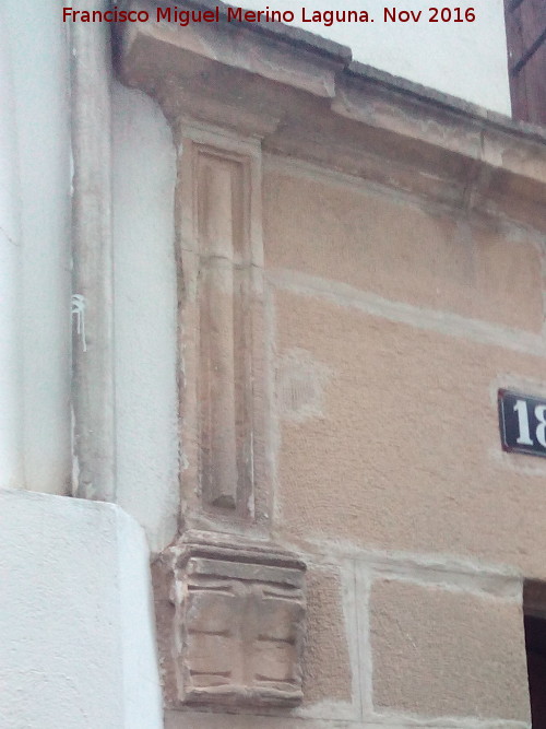 Casa de la Calle Molinos n 18 - Casa de la Calle Molinos n 18. Semipilastra