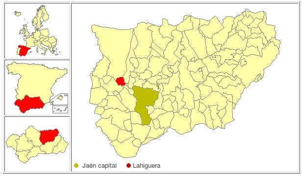 Lahiguera - Lahiguera. Localización