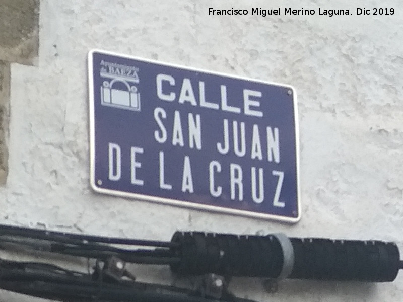 Calle San Juan de la Cruz - Calle San Juan de la Cruz. Placa