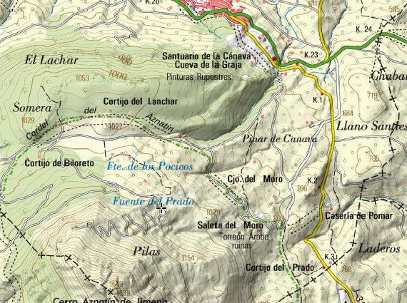 Cortijo de la Fuente del Prado - Cortijo de la Fuente del Prado. Mapa