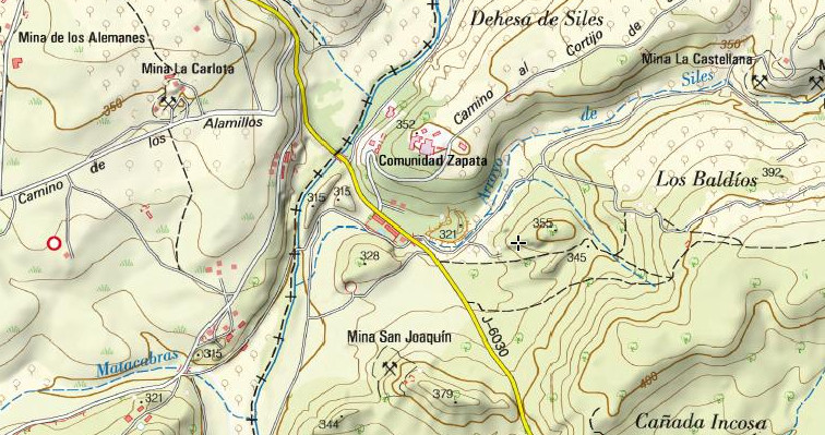 Chimenea de Los Baldos - Chimenea de Los Baldos. Mapa