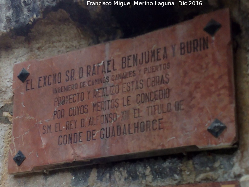 Placa a Rafael de Benjumea - Placa a Rafael de Benjumea. 