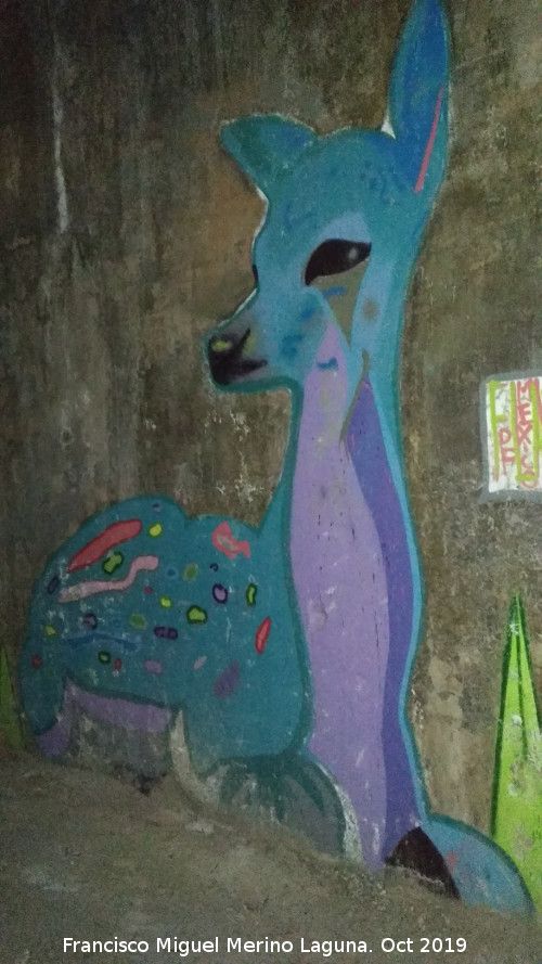 Fundicin de la Cruz - Fundicin de la Cruz. Graffiti infantil de Bambi