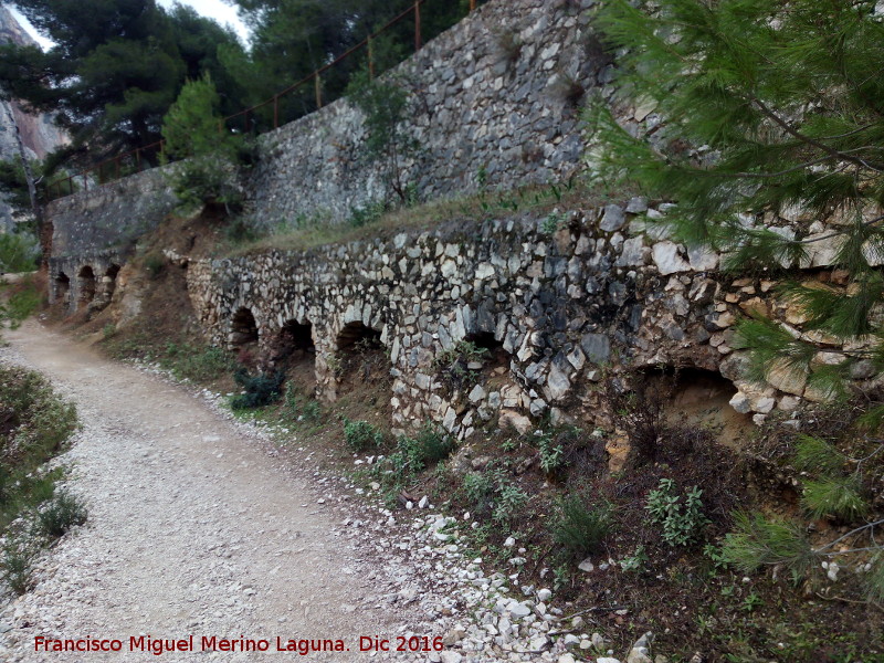 Canal del Chorro - Canal del Chorro. Arcos del antiguo canal