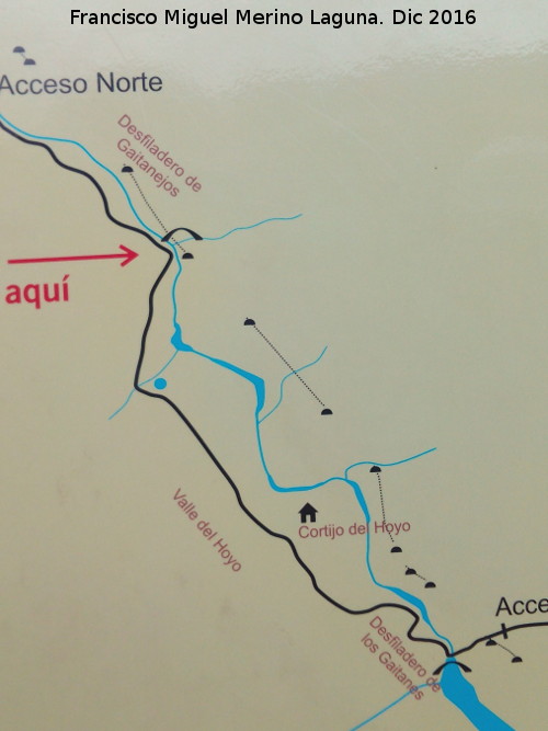 Puente de los Gaitanes - Puente de los Gaitanes. Mapa