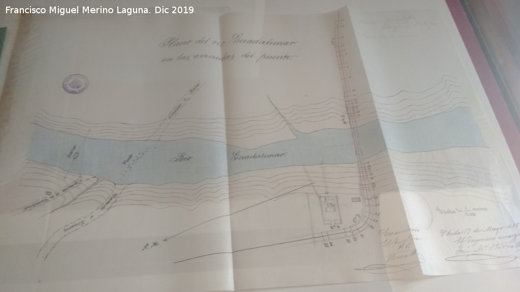 Ro Guadalimar - Ro Guadalimar. Proyecto de puente sobre el Ro Guadalimar 1876-1887. Archivo Histrico de Jan
