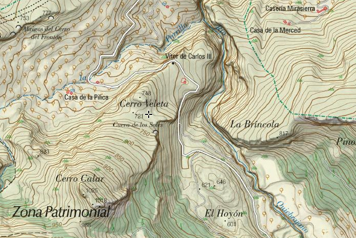 Collado de los Bastianes - Collado de los Bastianes. Mapa