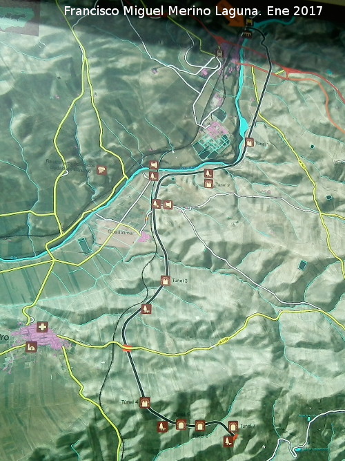 Va Verde del Guadalimar - Va Verde del Guadalimar. Mapa