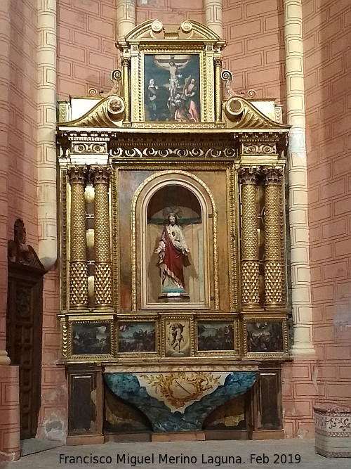 Iglesia de San Pedro de los Francos - Iglesia de San Pedro de los Francos. Retablo del Sagrado Corazn