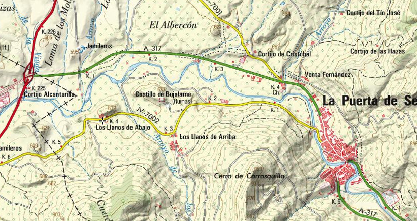 Aldea Los Llanos - Aldea Los Llanos. Mapa