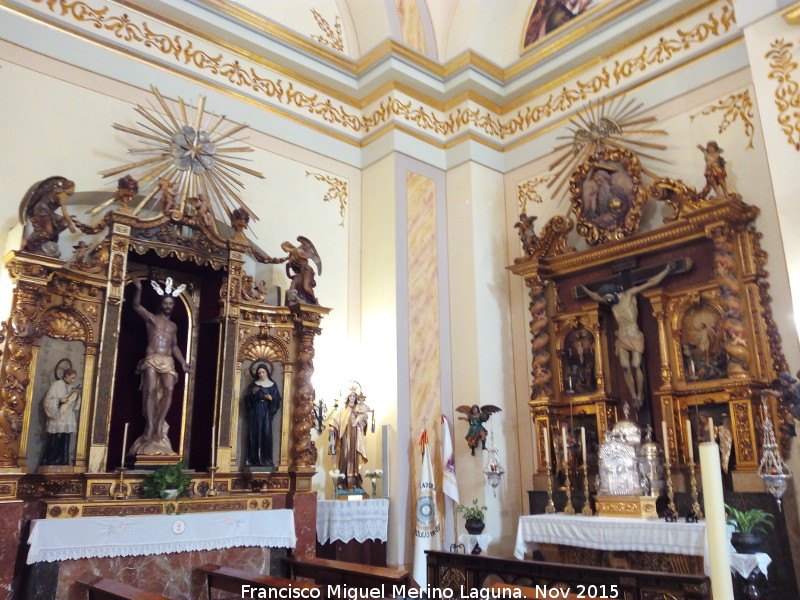 Iglesia de Ntra Sra de la Paz - Iglesia de Ntra Sra de la Paz. Retablos de capilla lateral