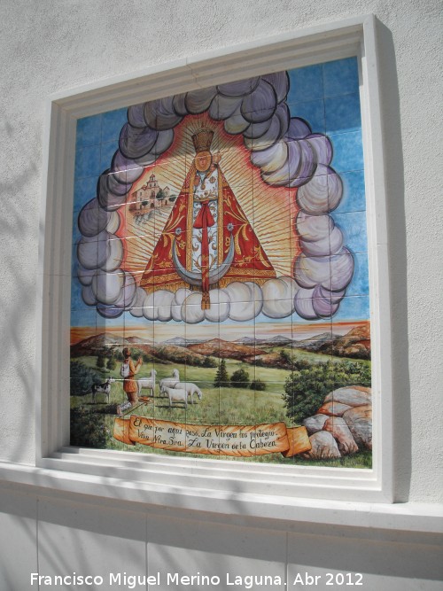 Santuario de la Virgen de la Cabeza en Hoya del Salobral - Santuario de la Virgen de la Cabeza en Hoya del Salobral. Azulejos