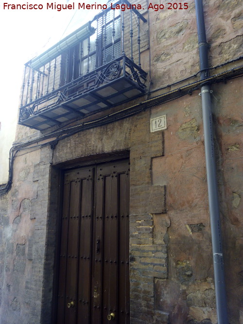 Casa de la Calle Prncipe Alfonso n 12 - Casa de la Calle Prncipe Alfonso n 12. Balcn y portada