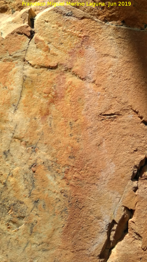 Pinturas rupestres del Poyo Inferior de la Cimbarra - Pinturas rupestres del Poyo Inferior de la Cimbarra. Barras