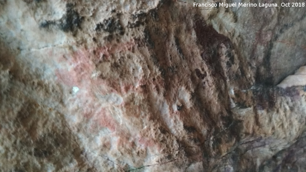 Pinturas rupestres del Barranco de la Niebla - Pinturas rupestres del Barranco de la Niebla. Restos