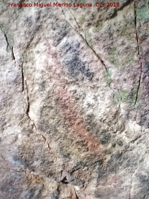 Pinturas rupestres del Barranco de la Niebla - Pinturas rupestres del Barranco de la Niebla. Barra