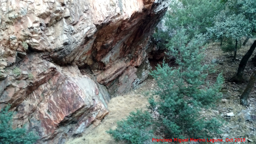 Pinturas rupestres del Barranco de la Niebla - Pinturas rupestres del Barranco de la Niebla. Abrigo