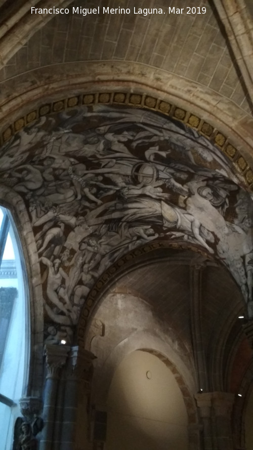 Catedral de Santa Mara de la Huerta - Catedral de Santa Mara de la Huerta. Bveda con frescos