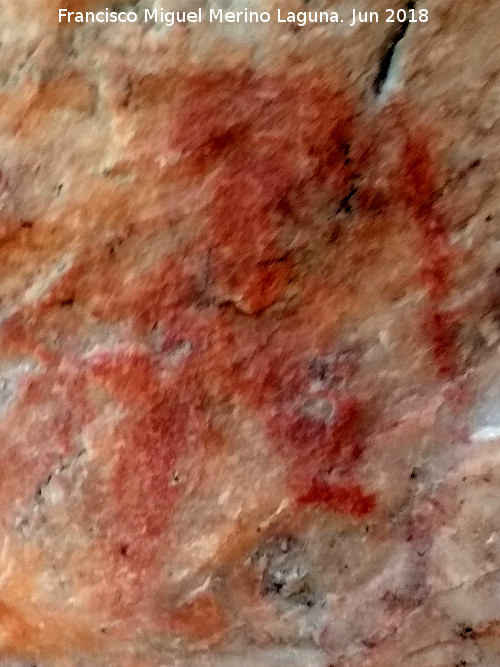 Pinturas rupestres de la Roca de Camarenes - Pinturas rupestres de la Roca de Camarenes. Antropomorfo