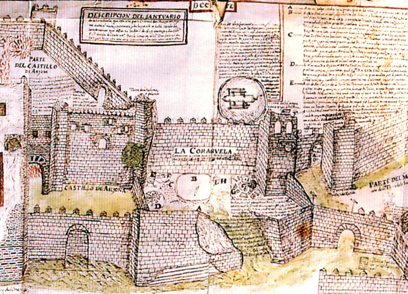 Muralla de Arjona - Muralla de Arjona. Dibujo Siglo XVII