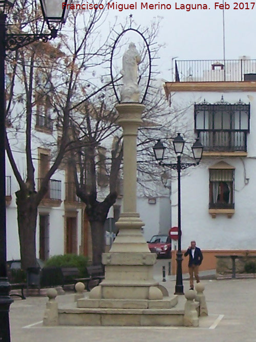 Monumento a la Inmaculada - Monumento a la Inmaculada. Parte trasera
