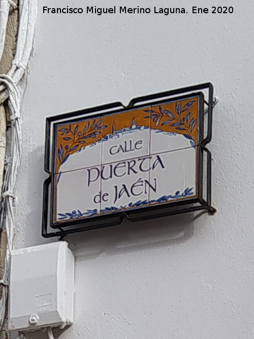 Calle Puerta de Ja�n - Calle Puerta de Ja�n. Placa
