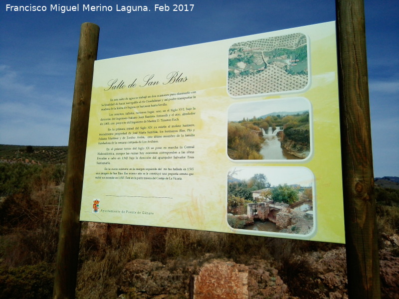 Cascada Salto de San Blas - Cascada Salto de San Blas. Cartel