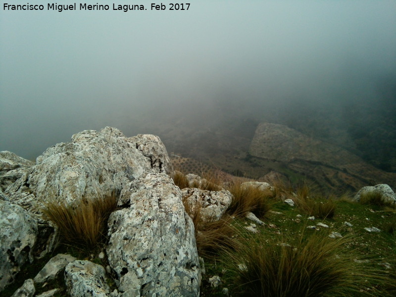 Poblado amurallado del Cerrillo Tesoro - Poblado amurallado del Cerrillo Tesoro. Vistas desde el acantilado lateral