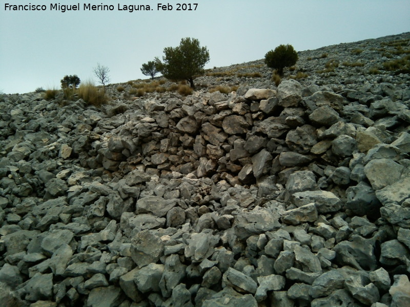 Poblado amurallado del Cerrillo Tesoro - Poblado amurallado del Cerrillo Tesoro. Muralla