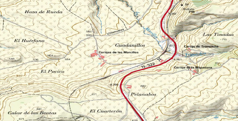 Cortijo Guadanillos - Cortijo Guadanillos. Mapa