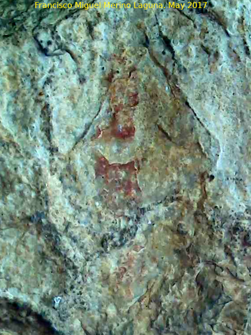 Pinturas rupestres de la Llana VI - Pinturas rupestres de la Llana VI. Barra vertical