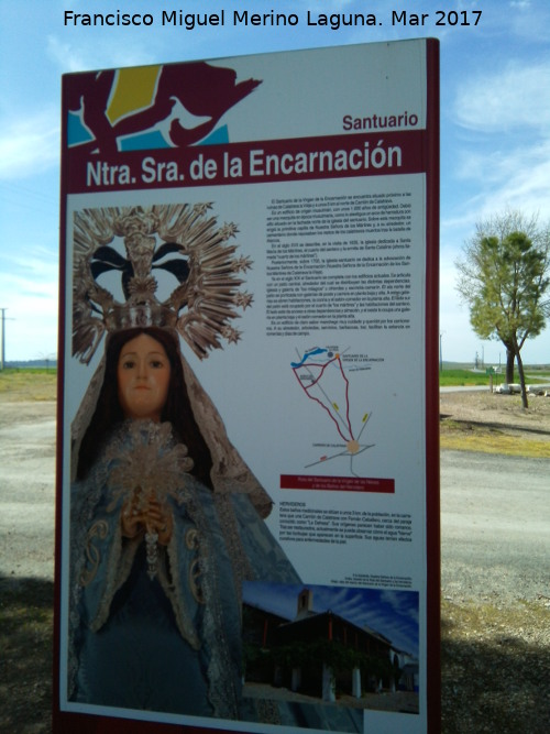 Santuario de Ntra Sra de la Encarnacin - Santuario de Ntra Sra de la Encarnacin. Cartel