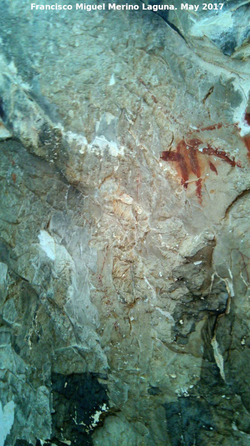 Pinturas rupestres de la Llana VII - Pinturas rupestres de la Llana VII. Lneas de trazo fino verticales