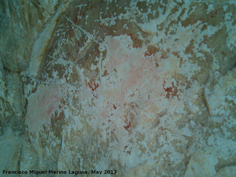 Pinturas rupestres de la Llana VII - Pinturas rupestres de la Llana VII. Restos de pinturas