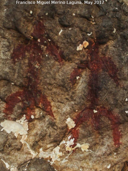 Pinturas rupestres de la Llana VII - Pinturas rupestres de la Llana VII. Antropomorfos