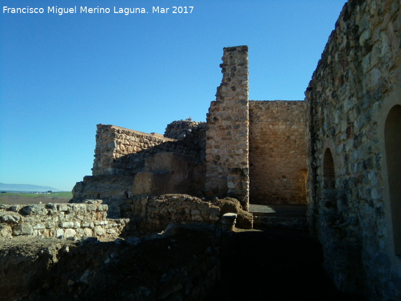 Calatrava la Vieja. Alczar - Calatrava la Vieja. Alczar. Zona de las dependencias calatravas