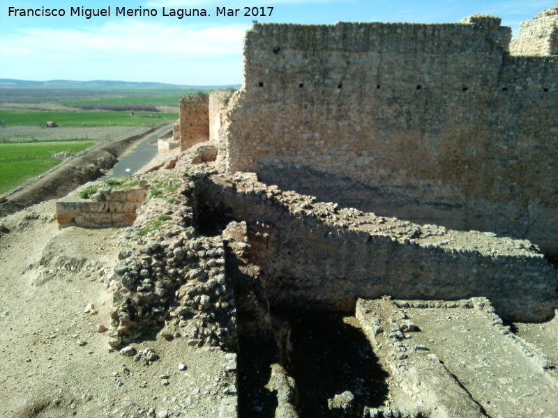 Calatrava la Vieja. Alczar - Calatrava la Vieja. Alczar. Muralla antigua