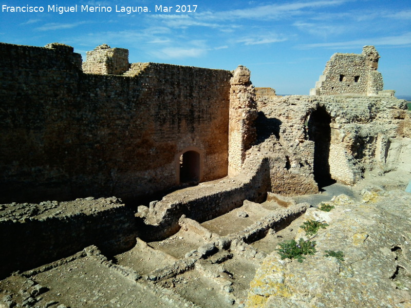 Calatrava la Vieja. Alczar - Calatrava la Vieja. Alczar. Muralla nueva y muralla vieja